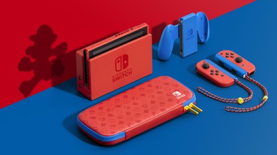 Nintendo Switch 本体 マリオ版 ケース付き 旧型